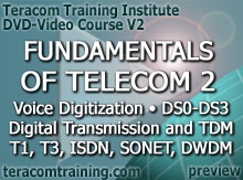 DVD Video Course V2 - Fundamentals of Telecom 2: Voice Digitization  DS0-DS3  Digital Transmission and TDM  T1  T3  ISDN  SONET  Fiber and DWDM - preview