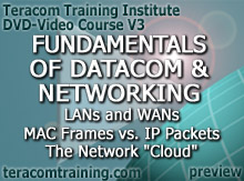 DVD Video Course V3 - Fundamentals of Datacom and Networking: WANs and LANs  MAC Frames vs. IP Packets  The Network Cloud - preview