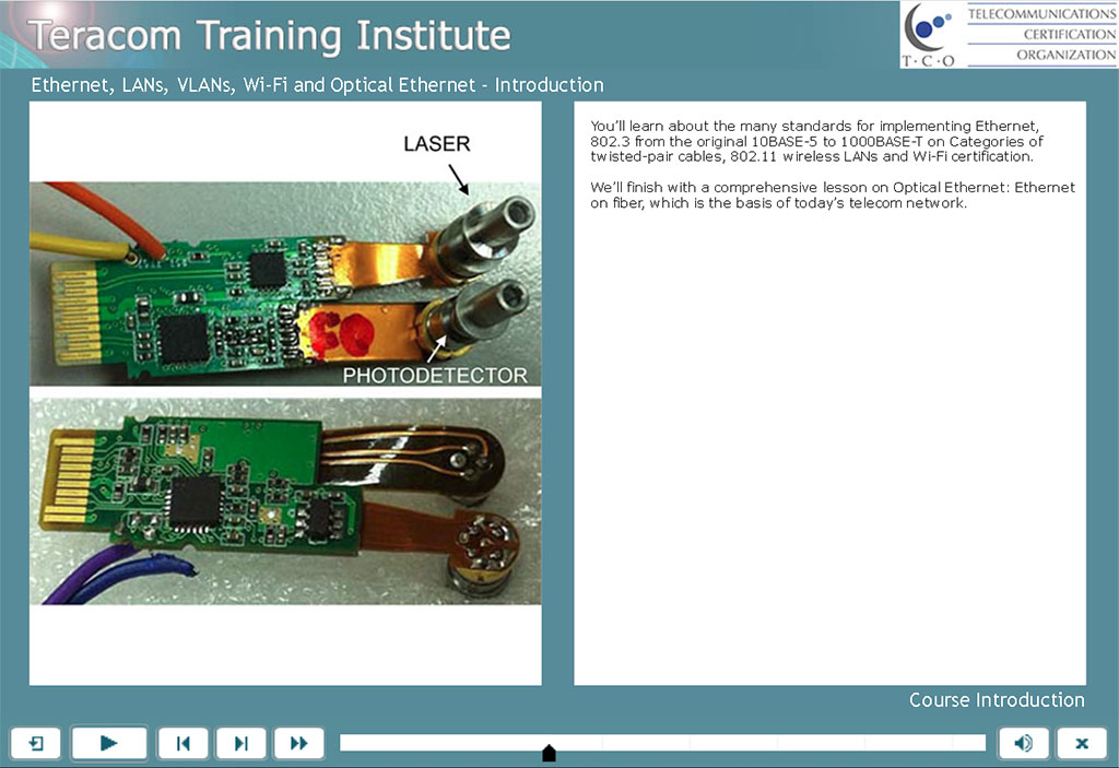 L1174 Course Introduction - LANs, VLANs, Wireless and Optical Ethernet
