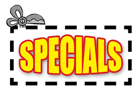 specials, deals, discounts, bonuses