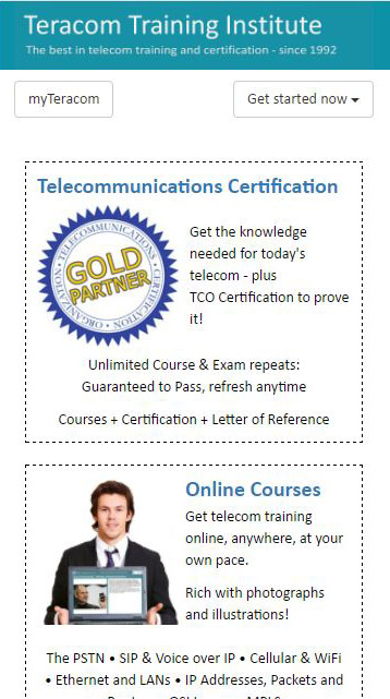 responsive web page