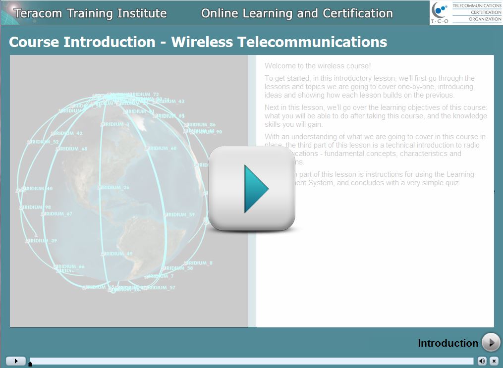 Course 2206 Wireless Telecommunications - Play Introduction