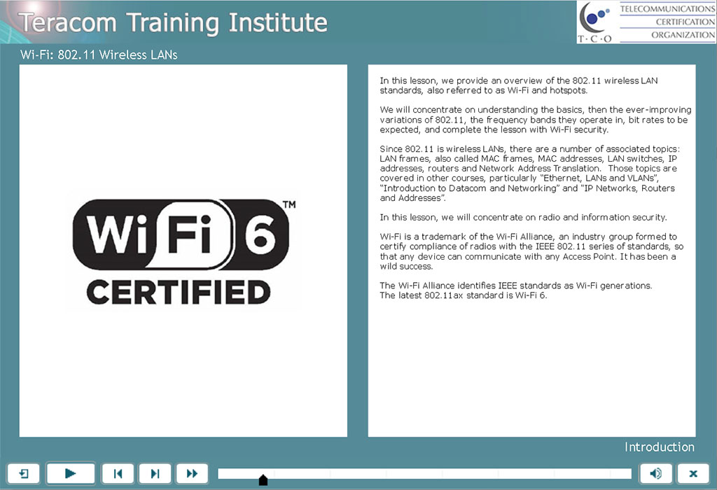 Free lesson 9: Wi-Fi:802.11 Wireless LANs