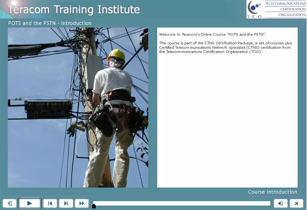 POTS and the PSTN - course introduction Lesson