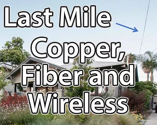 The Last Mile: Cooper, Fiber and Wireless.