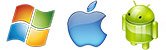 compatible with windows and mac desktops, laptops and notebooks, iPad, iPhone, android tablets & phones system instructions