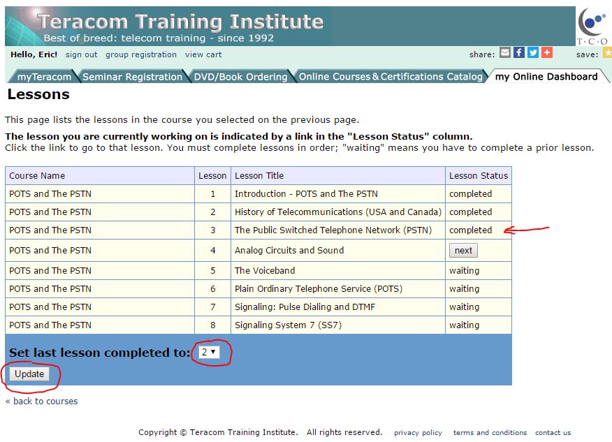 how to repeat a course 1