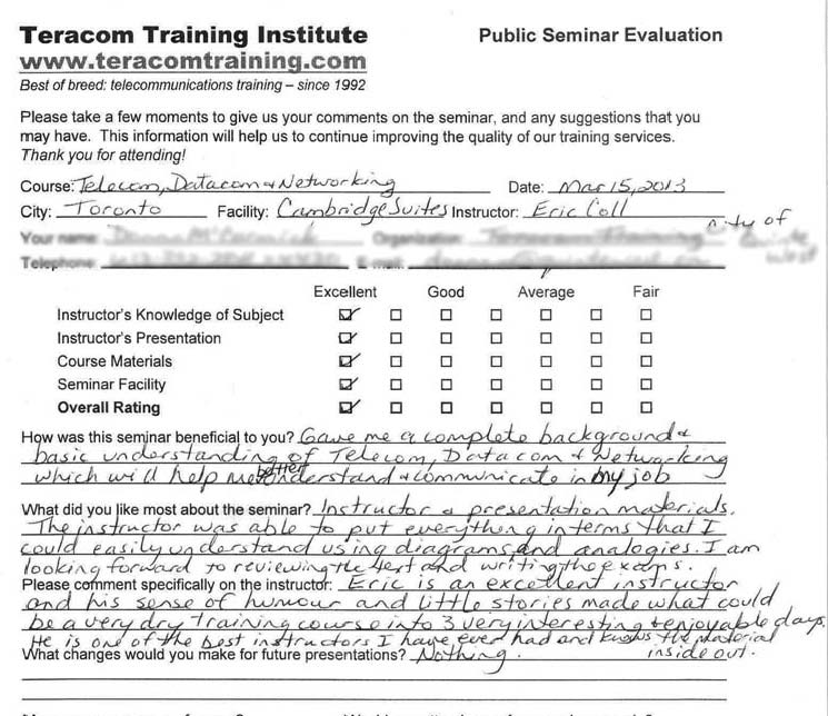 student evaluation